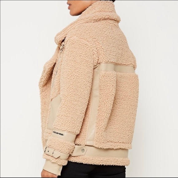 manière de voir teddy biker fuzzy jacket nude - Picture 3 of 10